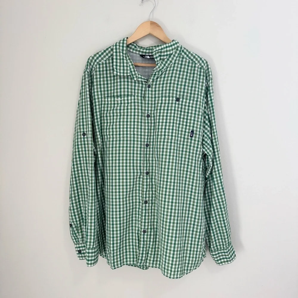 The North Face Plaid Casual Button Down Shirt